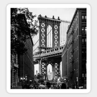 NYC Dumbo Manhattan Bridge Photo Sticker